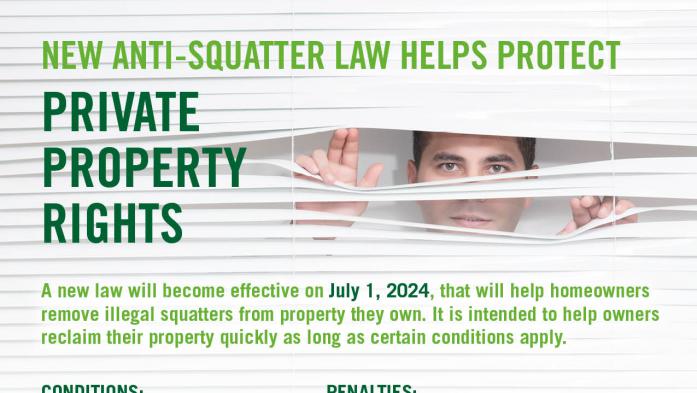New Anit-Squatter Law Graphic