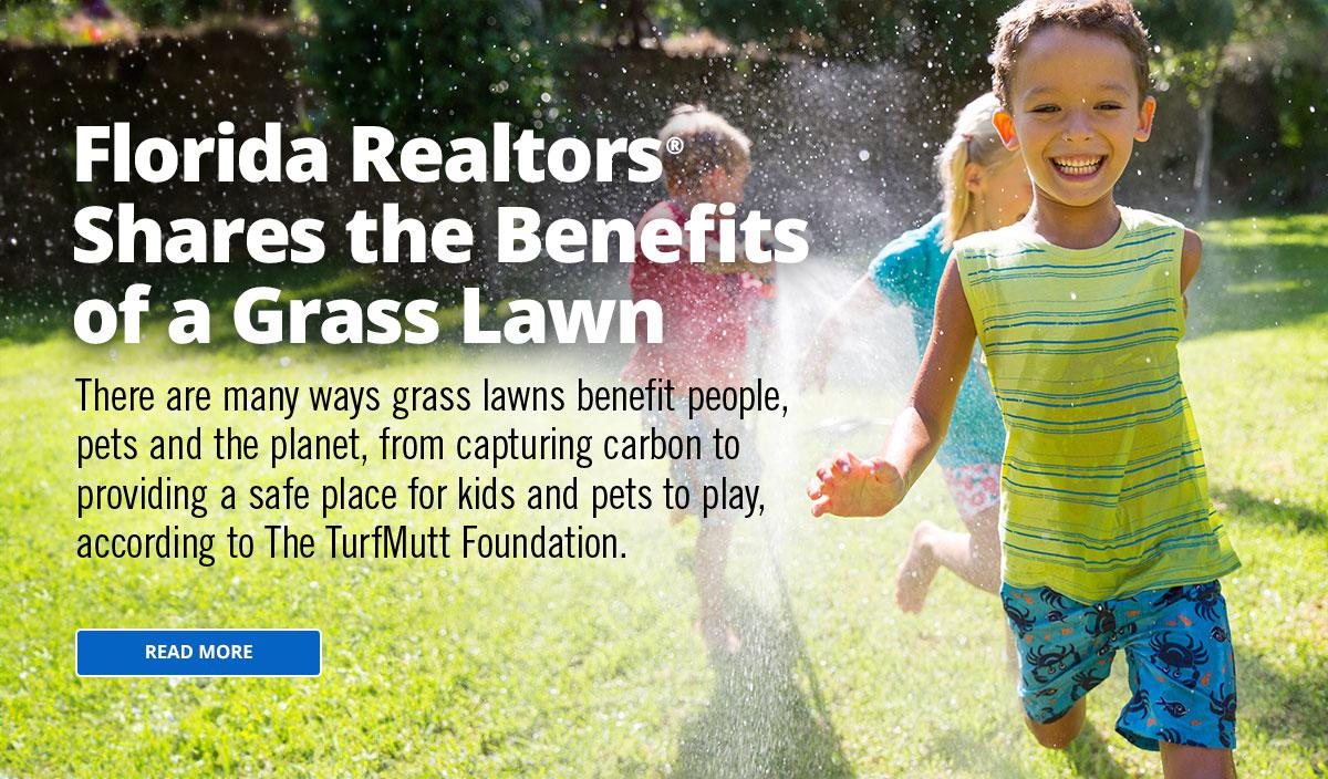 Benefits of a grass lawn