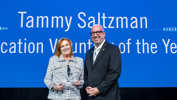 Tammy Saltzman Education Volunteer of the Year award 