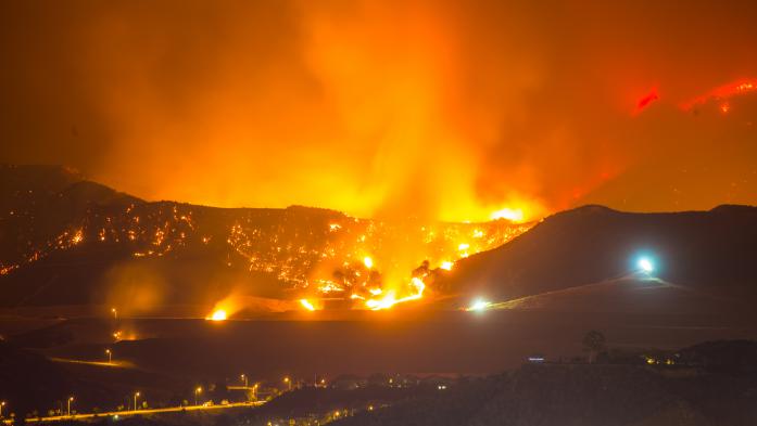 wildfire in California