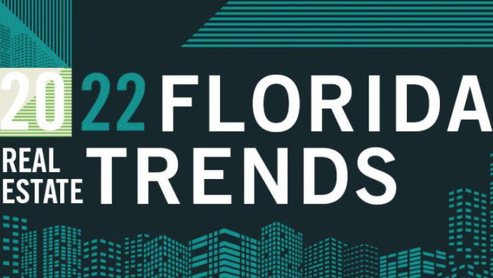 Green graphic that says 2022 Florida Real Estate Trends